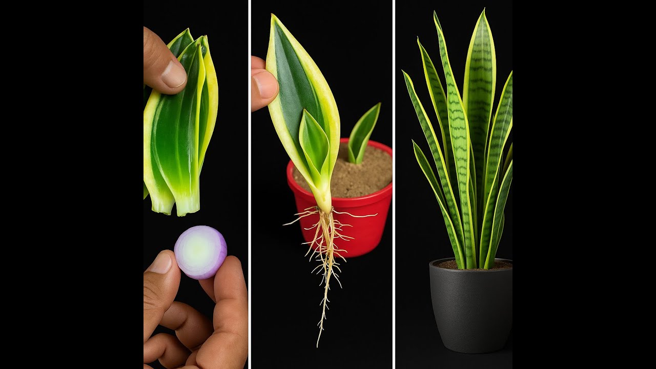 Snake Plant  lncredible Technique to multiply it endlessly for free
