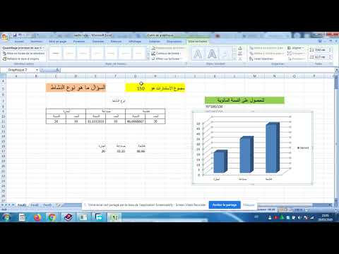 كيفية إنجاز مبيان بالاعمدة