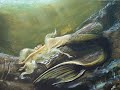 Drawing a mermaid under water | Acrylic Painting | Живопись акрилом | Рисуем русалку
