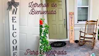 How To Make A Wooden Vertical Welcome Sign For Your Porch | #welcomesign