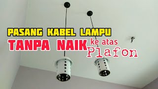 Pasang fiser di gypsum | cara pasang fitting lampu di gypsum