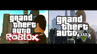 GTA V Trailer vs. GTA Roblox Trailer (Comparison) Re-Uploaded - **SPEED UP TO 1.25x**