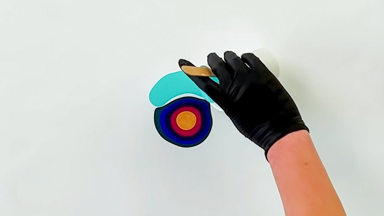 New UNIQUE Off Center Pour - Fluid Acrylic Pour Painting
