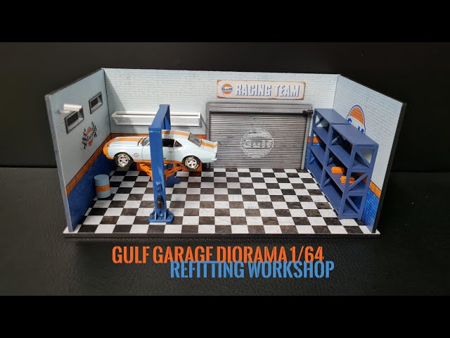 American Diorama AD76531 Diorama Bausatz Gulf Garage - mijo
