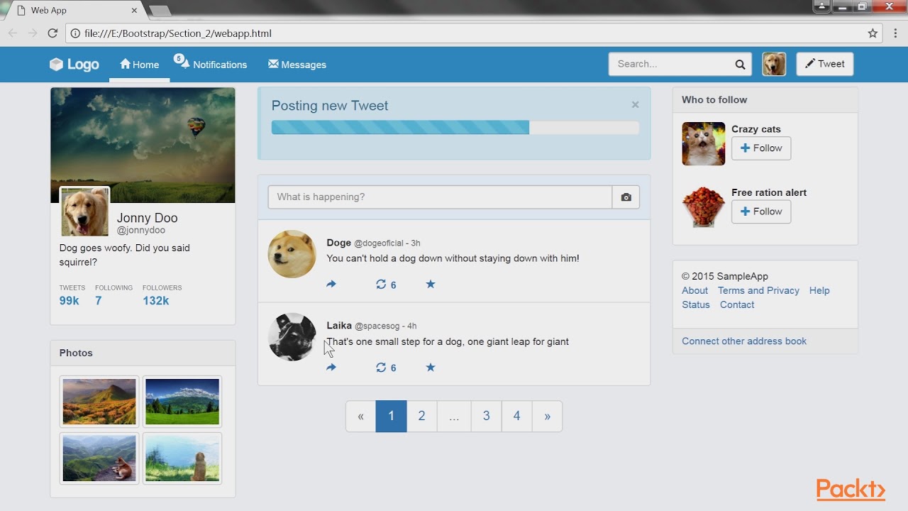 Developing Web Application Using Bootstrap 4: The Course Overview ...