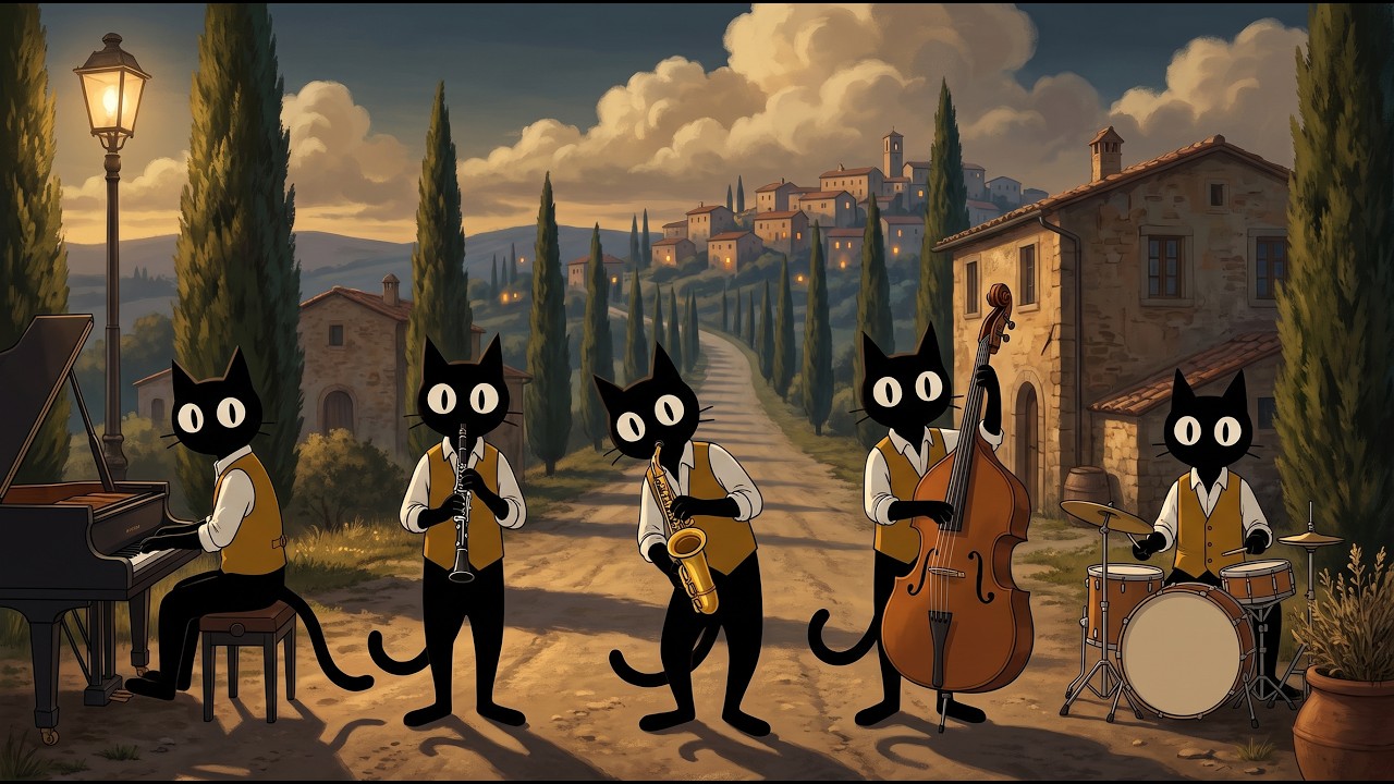 Watch The Scenic Route. Black Cats Timeless Vintage Noir Jazz for a Day in the Tuscan Hills on YouTube Watch The Scenic Route. Black Cats Timeless Vintage Noir Jazz for a Day in the Tuscan Hills on YouTube