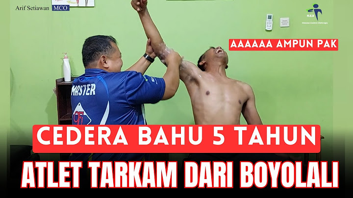 MCO ARIF - CEDERA BAHU 5 TAHUN ATLET TARKAM DARI BOYOLALI