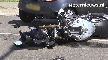 Motorrijder ernstig gewond na botsing met auto in Coevorden