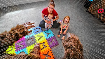 Did Bigfoot Steal My Toys? Adley and Baby Brother find HIDDEN PRESENTS in the Basement!!