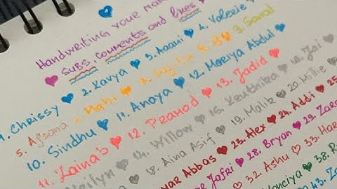 Subscribe & Watch Me Write YOUR Name #handwriting #calligraphy #ocd #calming #satisfying #doodle