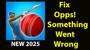 Fix Cricket League  App Oops Something Went Wrong Error | Fix Cricket League  went wrong error