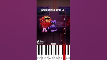 Subscribe❗ To make CatNap happy (@fash) Poppy Playtime 3 Animation - Octave Piano Tutorial
