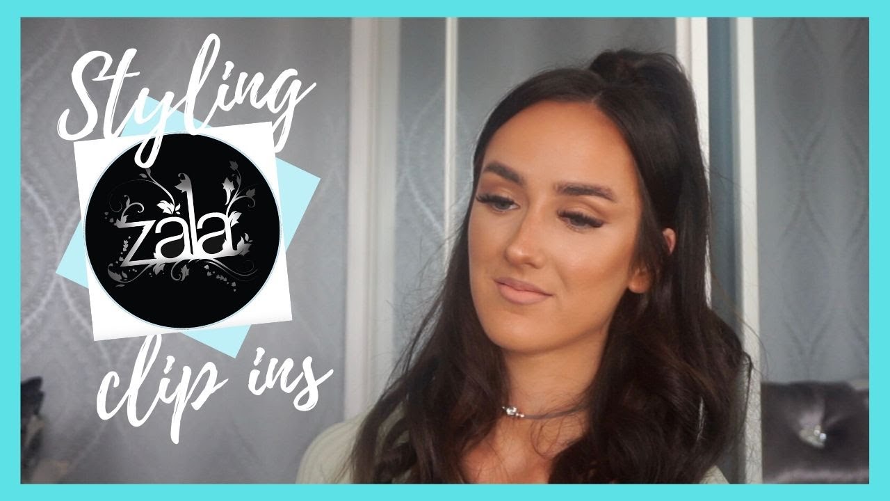 STYLING MY ZALA DARK CHOC BROWN CLIP IN EXTENSIONS YouTube