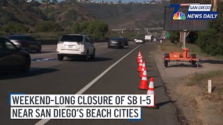 Southbound I-5 shuts down for weekend repairs  |  San Diego News Daily | NBC 7 San Diego