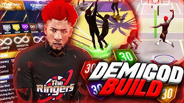 MY 99 OVR DEMIGOD BUILD IS UNSTOPPABLE ON NBA 2K21 NEXT GEN! BEST POWER FORWARD BUILD IN 2K21!!