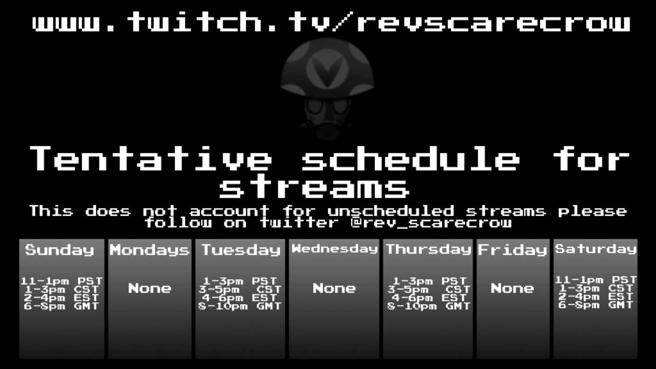 revlog weekly stream schedule experiment fixed - youtube