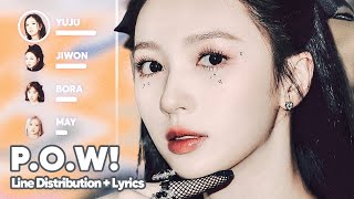 Cherry Bullet - P.O.W! (Play On the World) (Line Distribution + Lyrics Karaoke) PATREON REQUESTED