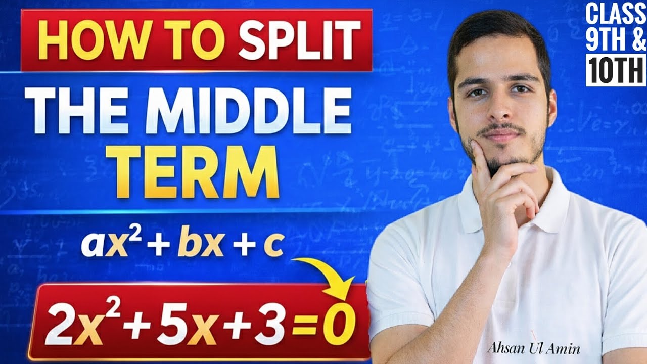 Split Middle Term Split the Middle Term – Easy Method 🔥 - YouTube