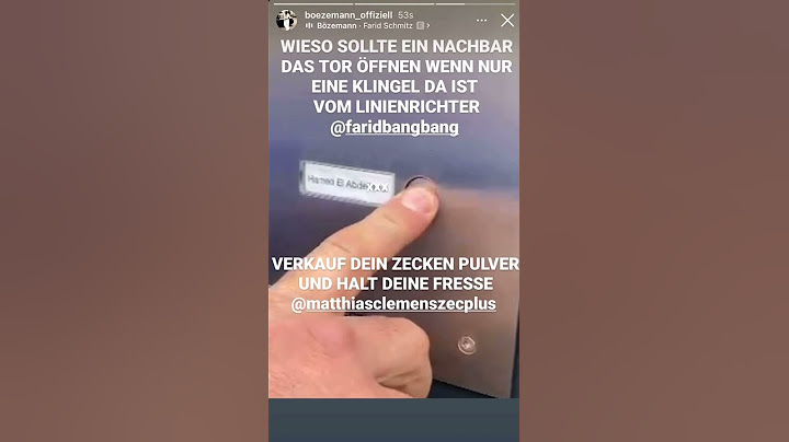 🚨Der Beweis!!! Bözemann hat bei Farid geklingelt.