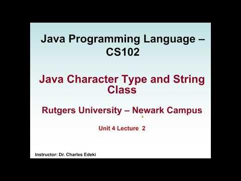 Java Character Type and String Class: Java Program to Compare two ...