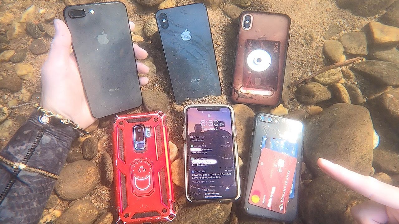 Found 6 Phones Buried Underwater in the River! (Will They Still Work?)