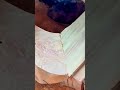 The process of joining two pieces of uniquely curved timber precisely together during carpentry work