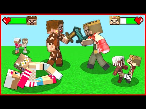 FAKİR AİLE VE ZENGİN AİLE KAVGA EDİYOR! 😱 - Minecraft