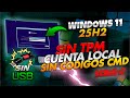 Instala Windows 25H2 Con Cuenta Local y SIN USB en CUALQUIER PC con esta Nueva APP