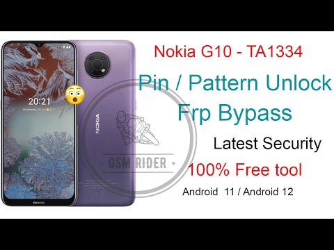 Nokia G10 | TA-1334 Pin Pattern Unlock | Hard Reset Free tool | Frp Bypass Easy Free Method 100
