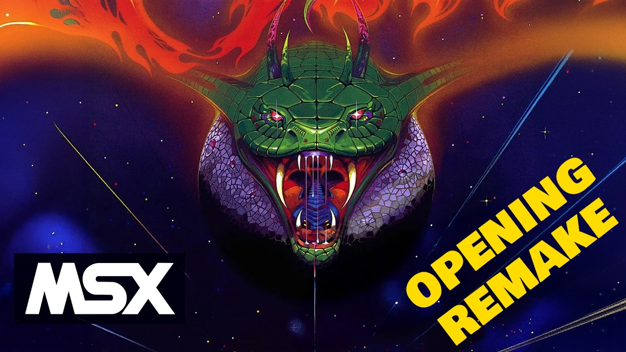 KONAMI MSX SALAMANDER GAME OPENING REMAKE. #msxgames #konami