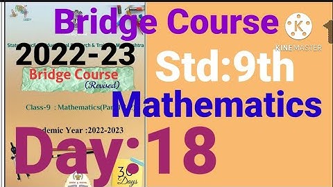 9th||Mathematics||Bridge Course||2022-23 ||Day:18th||English & SemiEnglish||Maths, Class 9,Day:18