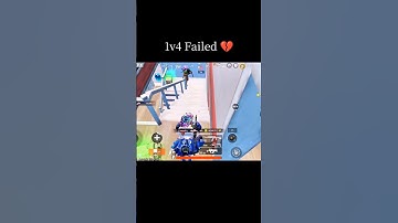 Bgmi 1v4 Failed 💔 #bgmishorts #bgmi