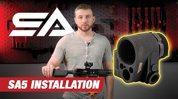 How to Install your SA5 Folding Stock Adapter from Sylvan Arms