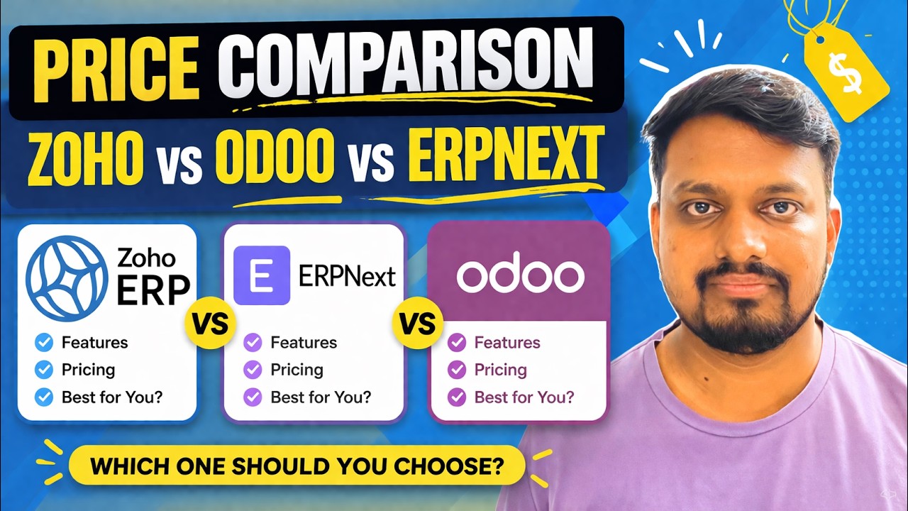 Zoho vs Odoo vs ERPNext | Complete Price Comparison (2026) 🔥 Which ERP ...