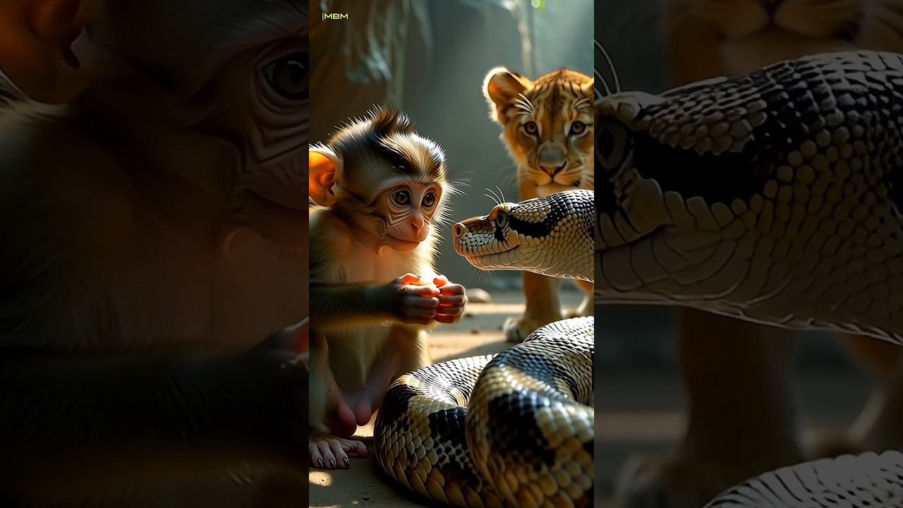 Bunty Rescues Lion Cub from Giant Python 😱 