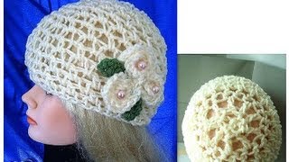 CROCHET SUMMER MESH HAT, adult size, how to diy, free written pattern, moss stitch