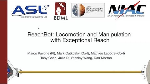 ReachBot: Locomotion and Manipulation with Exceptional Reach - Prof. Dr. Mark R. Cutkosky (Stanford)
