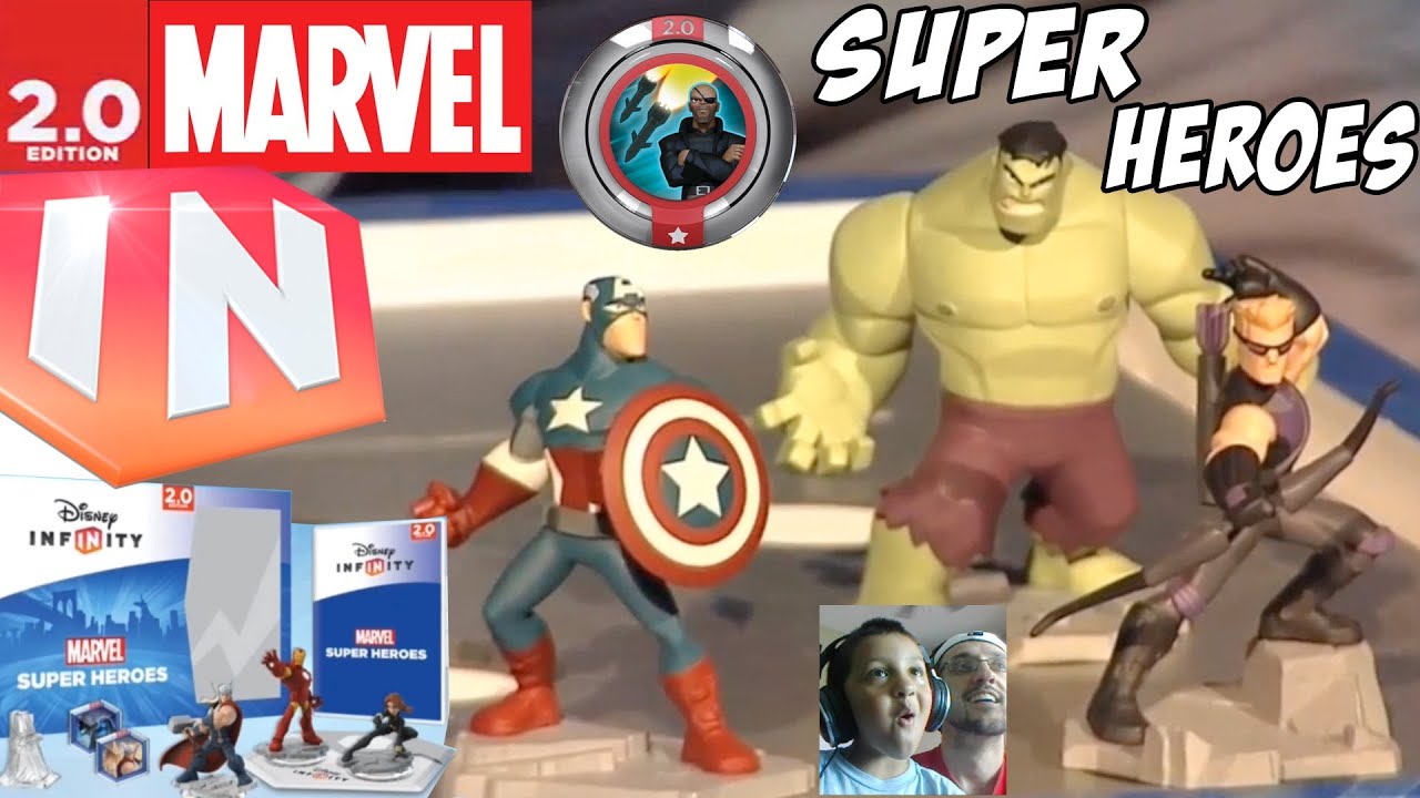 Disney Infinity Marvel Super Heroes Starter Pack + Toys (Mike Dad FACECAM) 2.0 - Disney Infinity Marvel Super Heroes Starter Pack + Toys (Mike Dad FACECAM) 2.0