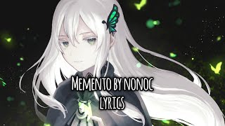 Re:Zero Season 2 Ending Full Lyrics Romaji『nonoc - Memento』