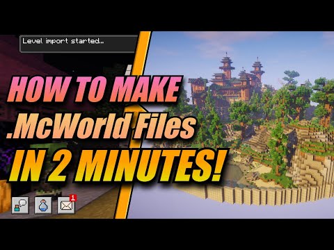 2 मिनट में .ZIP फाइलों को .MCWorld फाइलों में कैसे बनाएं! (पीसी संस्करण)