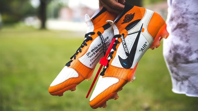 Custom Off-White Af1 cleats made for @christiann.w1 🔥 bro has