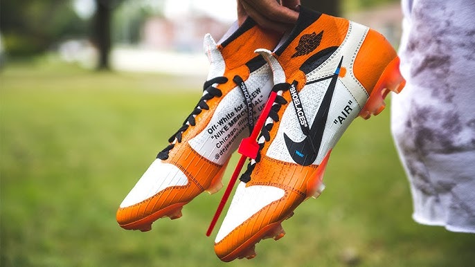 Making Custom OFF-White Nike Football CLEATS 🏈 