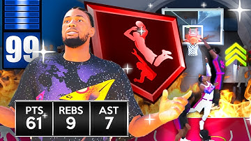 The POWER of 99 Driving Dunk and Legend Posterizer in Random Rec on NBA 2K25