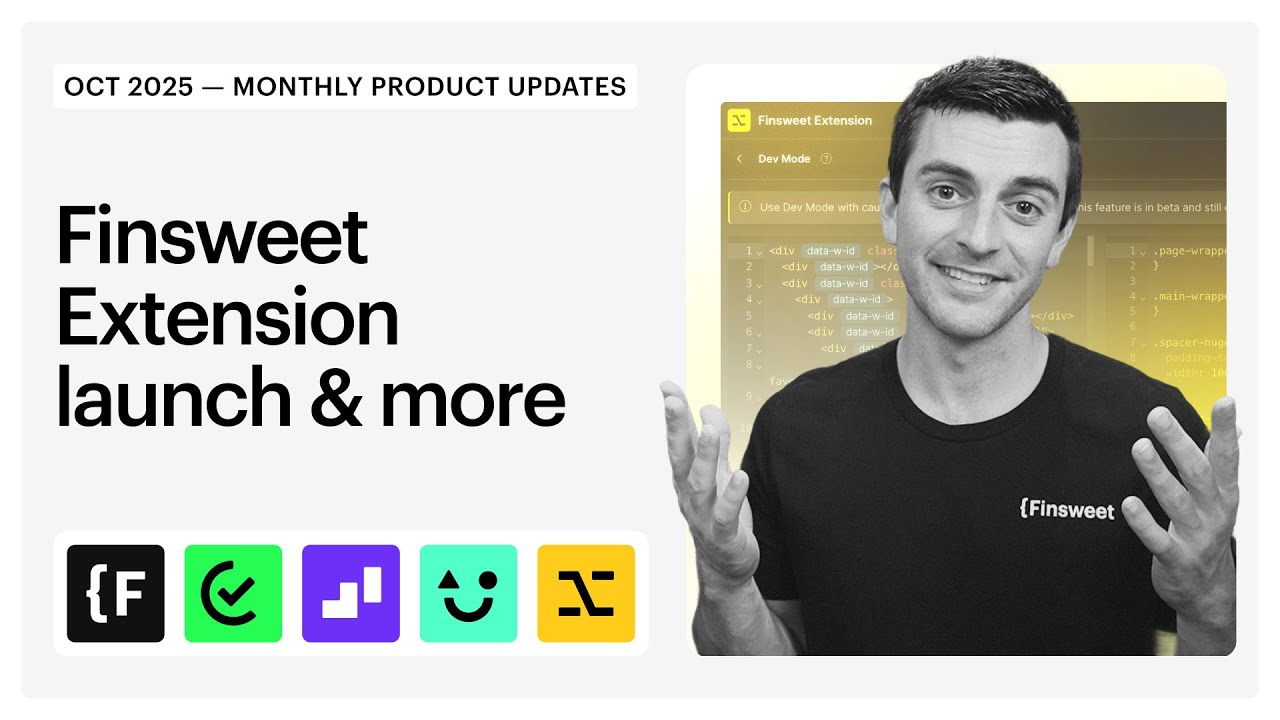 New Finsweet Extension, Wized Workfows, async Consent Pro & much more ...