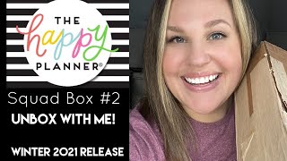 2nd Squad Box - Unbox With Me! Winter 2021 Release | The Happy Planner