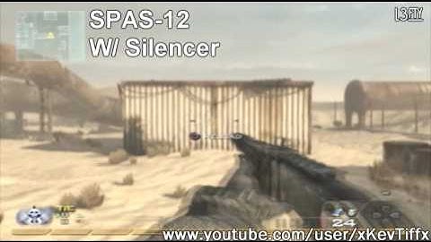 SPAS-12 - Modern Warfare 2 Multiplayer Weapon Guide #ps3 #mw2