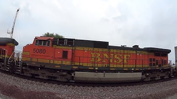 BNSF intermodal with 2 Dash 9 DPU