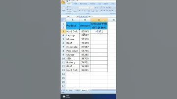 #shorts | #exceltutorial | How to Calculate 18% GST in Excel