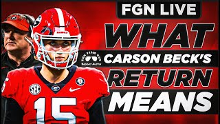 FGN Live: Carson Beck Announces Return to Georgia | Dylan Raiola Flips to Nebraska