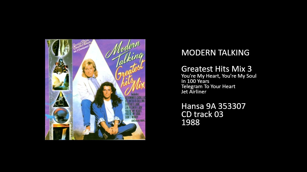 MODERN TALKING - Greatest Hits Mix 3 - 1988